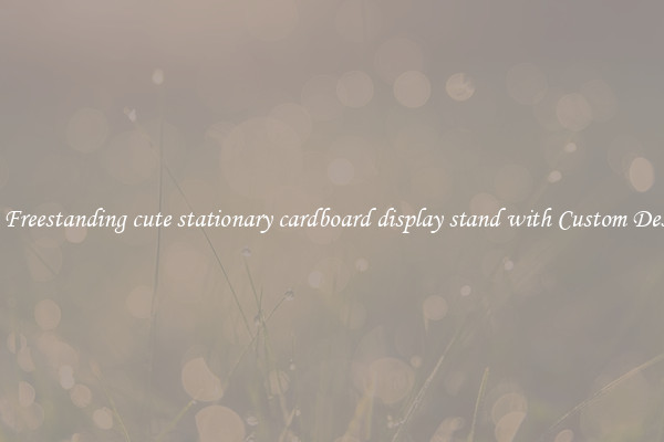 Buy Freestanding cute stationary cardboard display stand with Custom Designs
