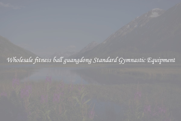 Wholesale fitness ball guangdong Standard Gymnastic Equipment