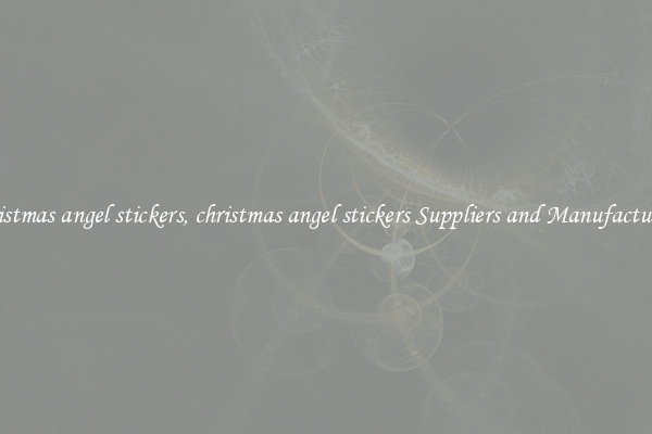 christmas angel stickers, christmas angel stickers Suppliers and Manufacturers