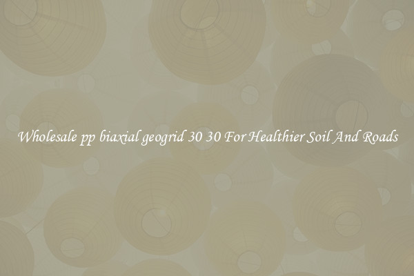 Wholesale pp biaxial geogrid 30 30 For Healthier Soil And Roads