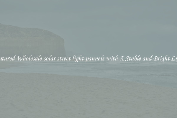 Featured Wholesale solar street light pannels with A Stable and Bright Light