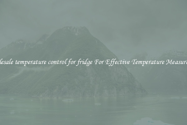 Wholesale temperature control for fridge For Effective Temperature Measurement