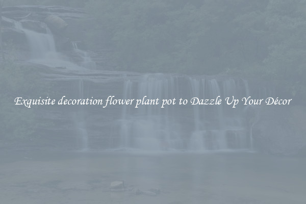 Exquisite decoration flower plant pot to Dazzle Up Your Décor 