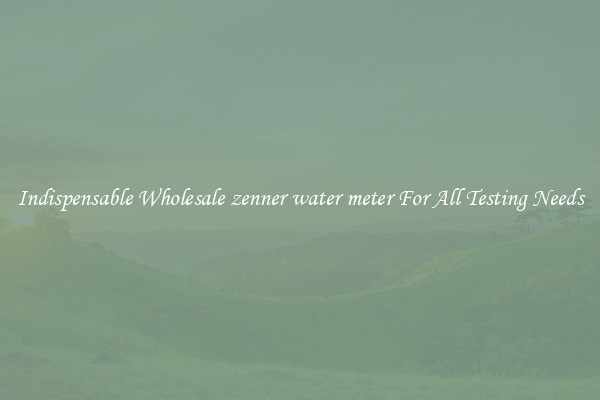 Indispensable Wholesale zenner water meter For All Testing Needs