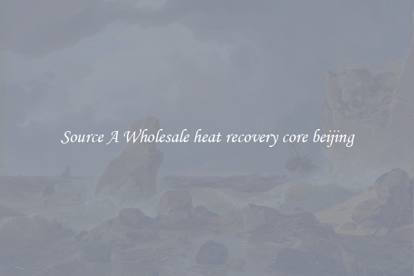 Source A Wholesale heat recovery core beijing